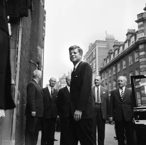 00468 Prints: Second day of the private visit to London of American President John F