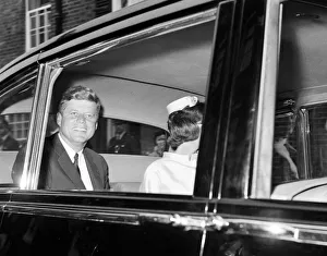 President Of The United States Prints: Second day of the visit of American President John F Kennedy