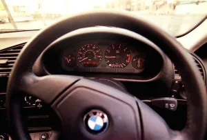 Interiors Prints: SECOND HAND BMW 3 series October 1998 Instruments dashboard steering wheel