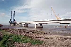 Images Dated 15th November 1995: The Second Severn Crossing under construction. 15th November 1995