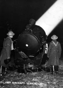 Light Prints: Second World War April 1941 anti aircraft search light