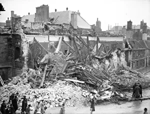 01004 Prints: Second World War, Blitz, Bombing, Merchants Hall, Bristol February 1942