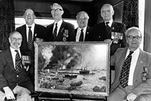 Painting Prints: Second World War Veterans, (from left) Albert Dunn, George Russell, Bill Harrison