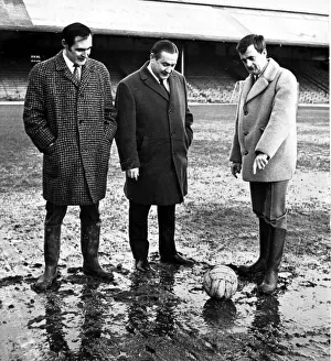 Pools Prints: secretary Graham Keenor, Blackpool manager Stanley Mortensen