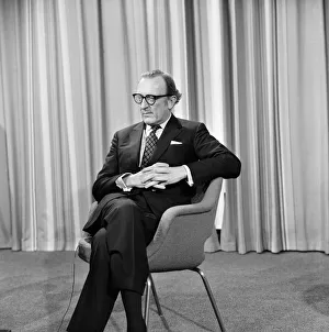 Government Prints: Secretary of State for Defence Lord Carrington arrives at Heathrow Airport from Rome
