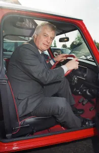 Secretary of State for the Environment Chris Patten MP visits the Rover Plant