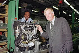 01070 Prints: Secretary of State for the Environment Chris Patten MP visits the Rover Plant