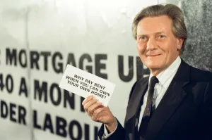 Secretary of State for the Environment Michael Heseltine speaking during the 1992 General