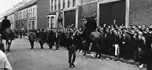Queue Prints: A section of the huge queue of Liverpool fans outside Anfield stadium