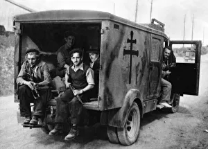 01179 Prints: A section of the Maquis, a rural guerrilla band of French Resistance fighters during