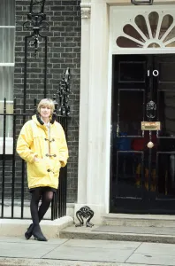 01303 Prints: Selina Scott at 10 Downing Street amid the Conservative Party leadership battle