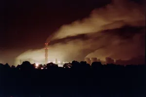 Power Station Prints: Sellafield Nuclear Power Station formerly Windscale in Cumbria January 1990