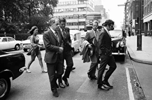 Senator Edward Kennedy who is on a 5 day visit to Britain as the head of a Senate Health