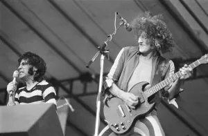 The Sensational Alex Harvey Band perform at The Reading Festival on Saturday 25th August