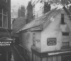 Twenties Prints: September 1923: This photograph shows the Tuck Shops at the old house at junction of St