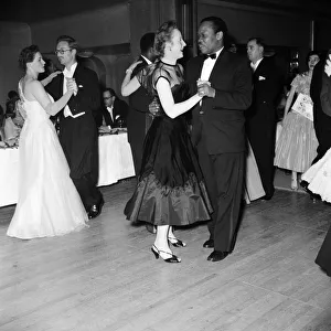Fundraising Prints: Seretse Khama and his wife Ruth Williams Khama at the National Spastics Society Christmas
