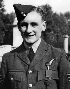 Sergeant John Lannah the youngest V. C. leaving Buckingham Palace after he had received
