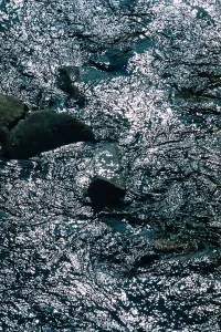A series of pictures which show water from source, in a reservior