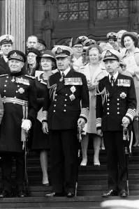 01127 Prints: Service held at Liverpool Cathedral to commemorate the 25th anniversary of the Battle of
