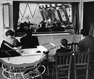 Modern Prints: Service in progress inside St Martins Church on Suez Road, Cambridge