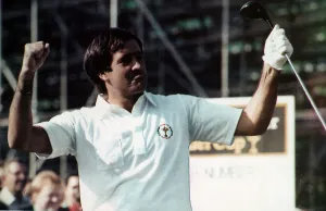 Seve Ballesteros golf player playing in the Ryder Cup at the Belfry September 1989