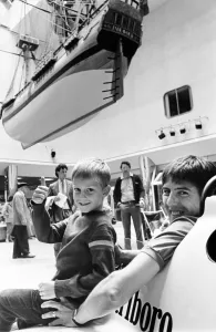 Cleveland Centre Prints: When seven-year-old soccer fan Ian Stuart Knaggs of Glaisdale strolled into Middlesbrough