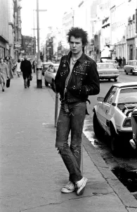 Sex Pistols guitarist Sid Vicious. 29th March 1977