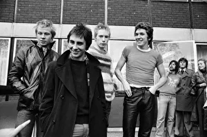 The Sex Pistols at their press conference, in response to growing criticism over their