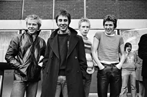 The Sex Pistols at their press conference, in response to growing criticism over their