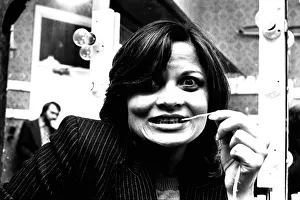 Sexy actress Francoise Pascal is driving down to London to see her dentist to get rid of