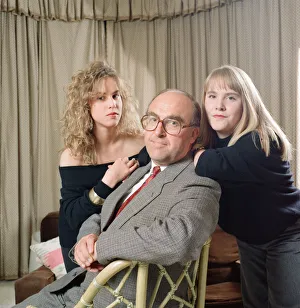 Shadow Chancellor of the Exchequer John Smith MP at home in Edinburgh with his family