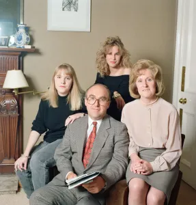 01524 Prints: Shadow Chancellor of the Exchequer John Smith MP at home in Edinburgh with his family