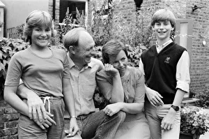 Shadow Secretary of State for Education and Science Neil Kinnock with his family