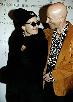 Shakespears Sister pop group singer Siobhan Fahey with Richard OBrien tv presenter