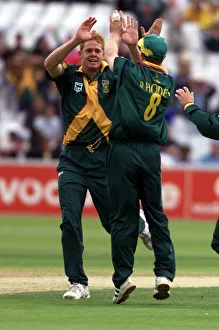 Shaun Pollock Celebrates Cricket World Cup June 1999 Shaun Pollock Celebrates