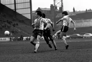 Sheffield United 3 v. Charlton 2. Division Two Football. March 1981 MF01-46-037