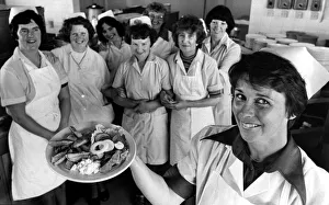Sheila Hewitt, kitchen supervisor and school dinner staff at West Denton High School