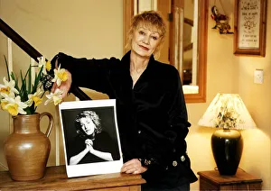 Sheila Hughes the mother of British actress Emily Lloyd in her flat in west London