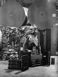 Recycling Prints: Shell containers and components of all kinds of munitions are made from the card board