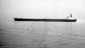Marine Prints: The Shell oil tanker Megara seen here on her way up the River Thames to discharge her
