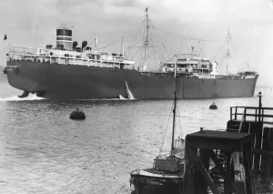 The Ship British Merchant, a tanker built at Swan Hunter and Wigham Richardson