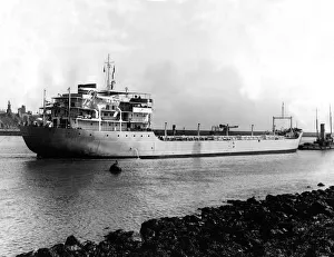 00093 Prints: Ship motor ore carrier 1, 500-tons Prospector built by R and W Hawthorn Leslie and Co Ltd