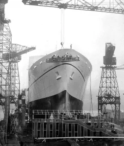 Ship at the Walker Naval Yard of Vickers-Armstrong (Shipbuilders) Ltd