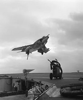 Ships Aircraft Carrier Royal Navy HMS Ark Royal March 1965 NATO Exercise