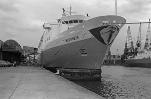 Strikes Prints: Ships Cruise Liner Blenheim September 1976 The ship was laid up in Millwall Docks