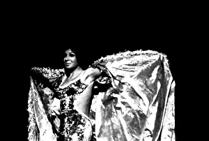 Shirley Bassey performing on stage in concert at Newcastle City Hall 30th April 1971
