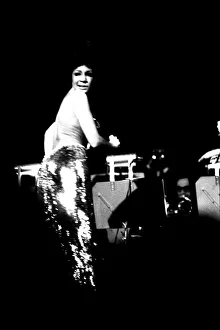 Shirley Bassey performing on stage in concert at Newcastle City Hall 30th April 1971
