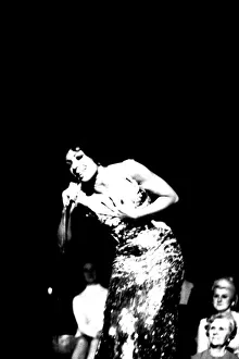 Shirley Bassey performing on stage in concert at Newcastle City Hall 30th April 1971