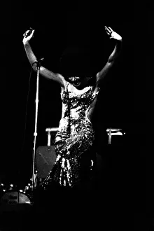 Shirley Bassey performing on stage in concert at Newcastle City Hall 30th April 1971