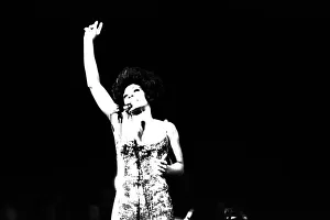 Shirley Bassey performing on stage in concert at Newcastle City Hall 30th April 1971